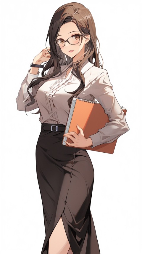 High School Anime Cute Women Teacher (513)