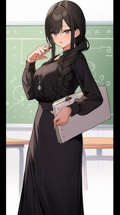 High School Anime Cute Women Teacher (532)