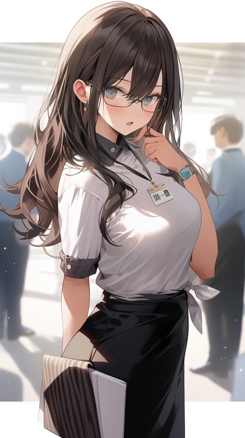 High School Anime Cute Women Teacher (510)