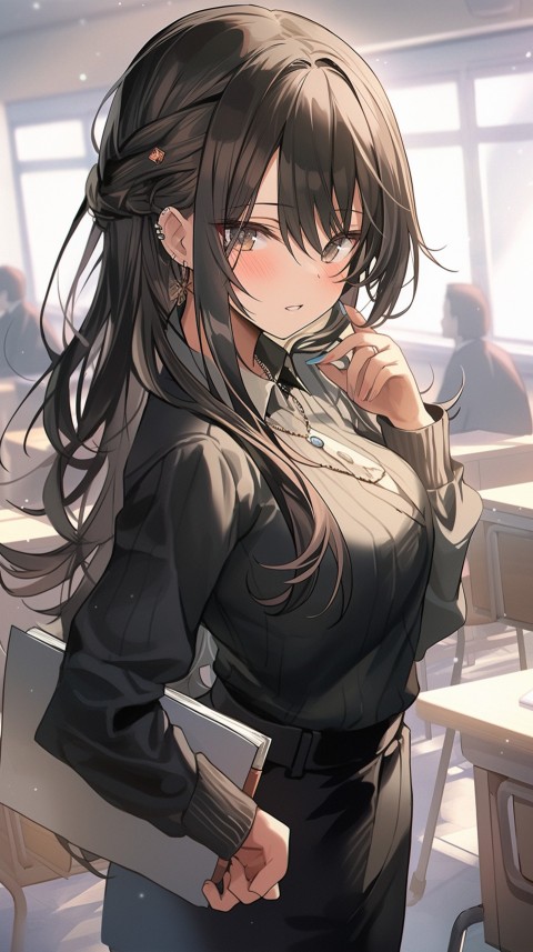 High School Anime Cute Women Teacher (545)