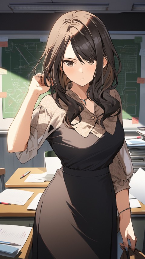 High School Anime Cute Women Teacher (563)