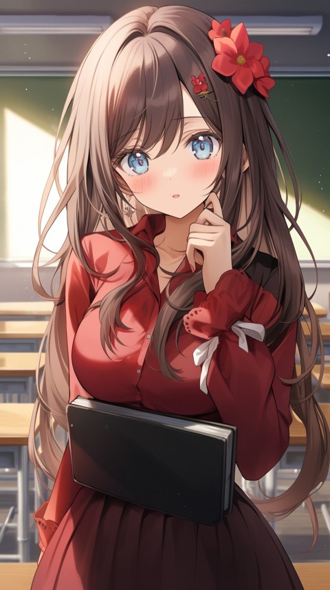 High School Anime Cute Women Teacher (554)