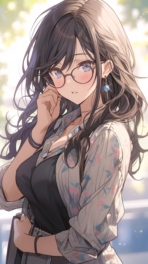 High School Anime Cute Women Teacher (564)