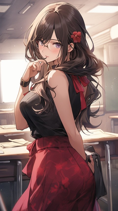 High School Anime Cute Women Teacher (585)