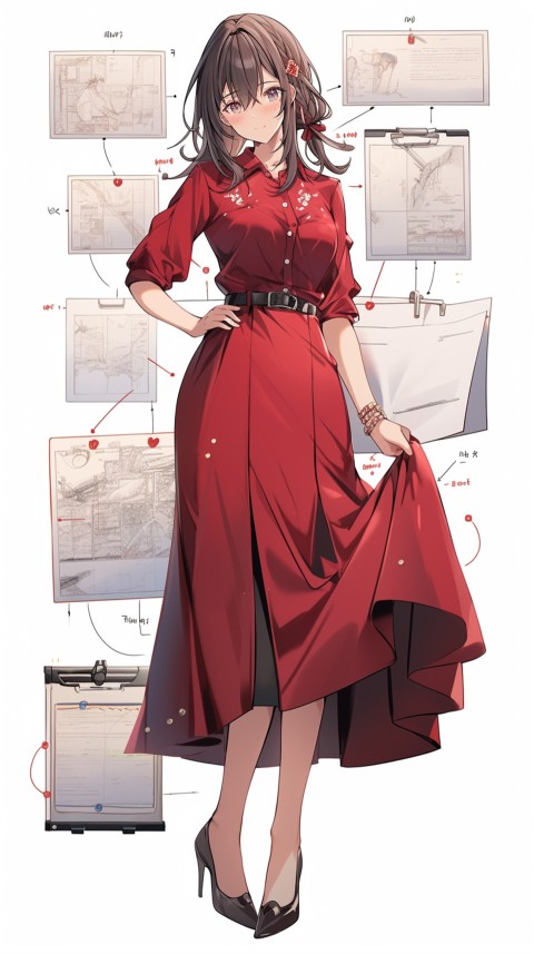 High School Anime Cute Women Teacher (623)