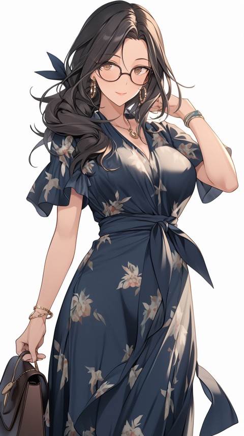 High School Anime Cute Women Teacher (607)