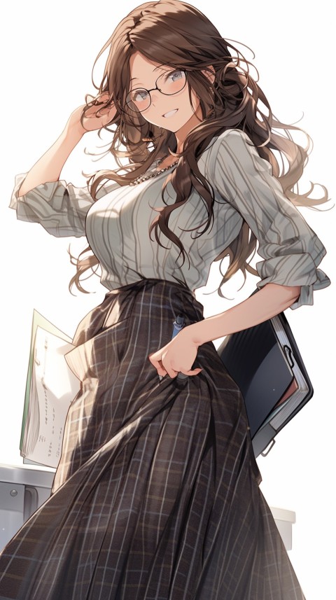 High School Anime Cute Women Teacher (641)