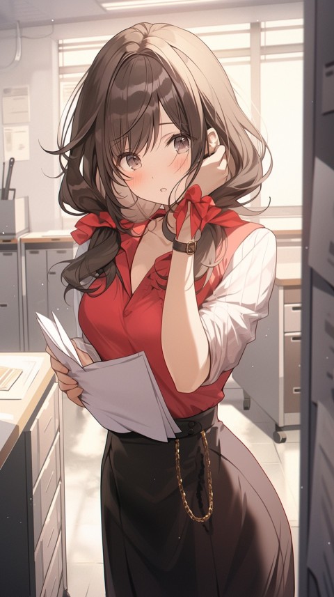 High School Anime Cute Women Teacher (619)