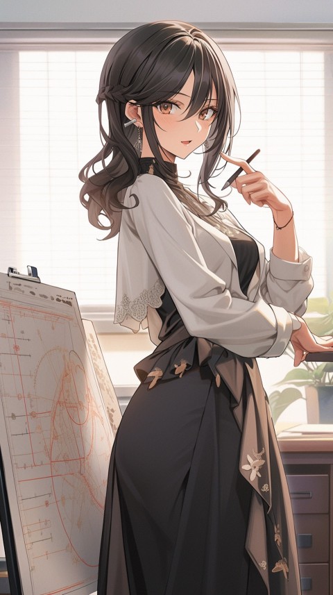 High School Anime Cute Women Teacher (613)