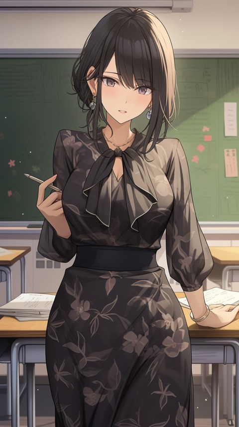 High School Anime Cute Women Teacher (700)