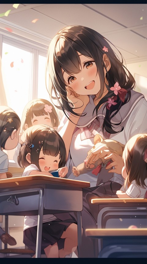 High School Anime Cute Women Teacher (688)