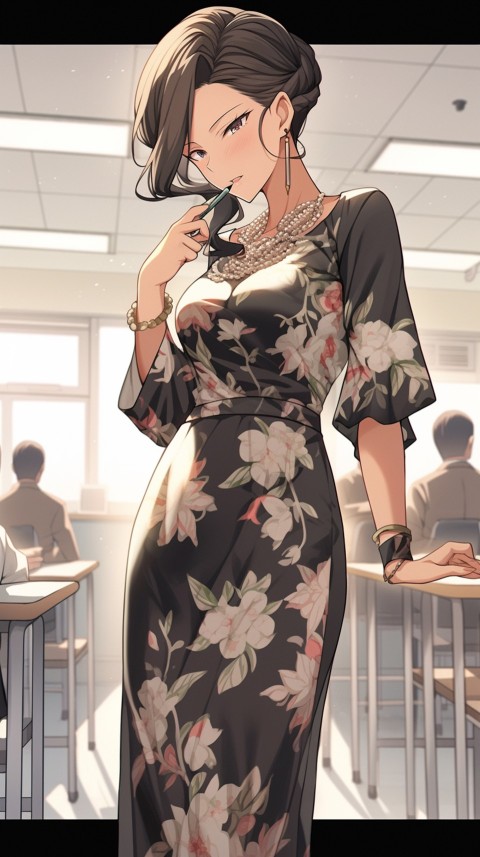 High School Anime Cute Women Teacher (748)