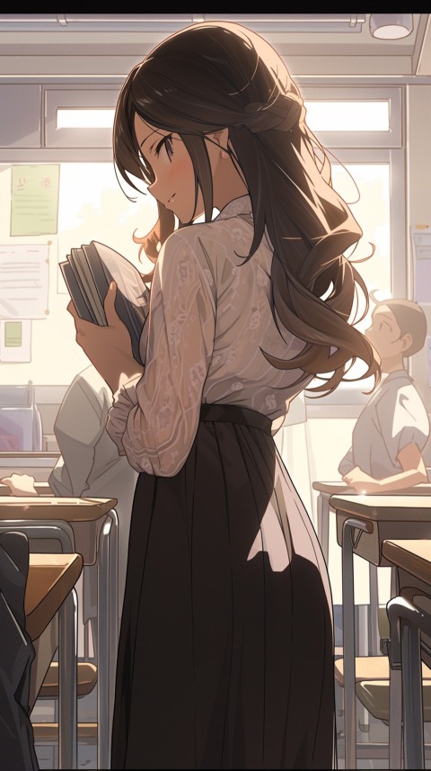 High School Anime Cute Women Teacher (739)