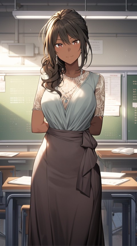 High School Anime Cute Women Teacher (761)
