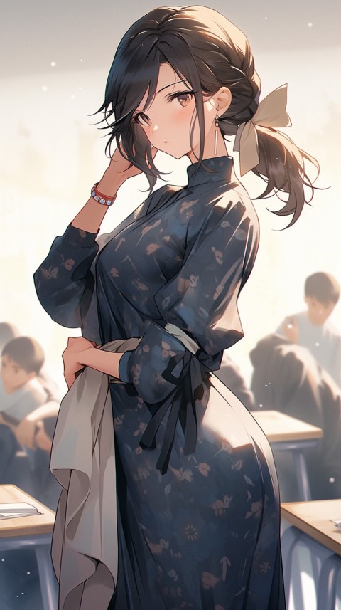 High School Anime Cute Women Teacher (793)