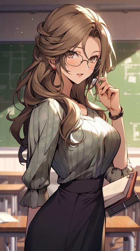 High School Anime Cute Women Teacher (753)