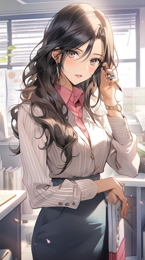 High School Anime Cute Women Teacher (777)