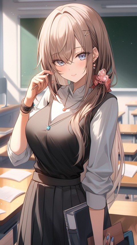 High School Anime Cute Women Teacher (770)