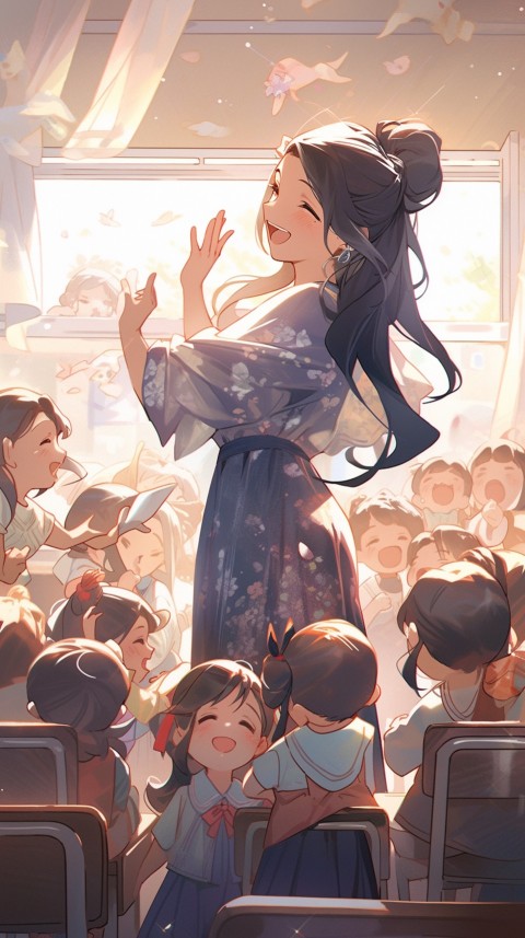 High School Anime Cute Women Teacher (794)