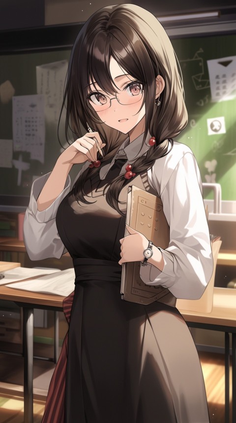 High School Anime Cute Women Teacher (825)