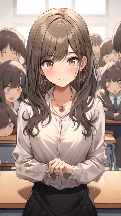 High School Anime Cute Women Teacher (850)