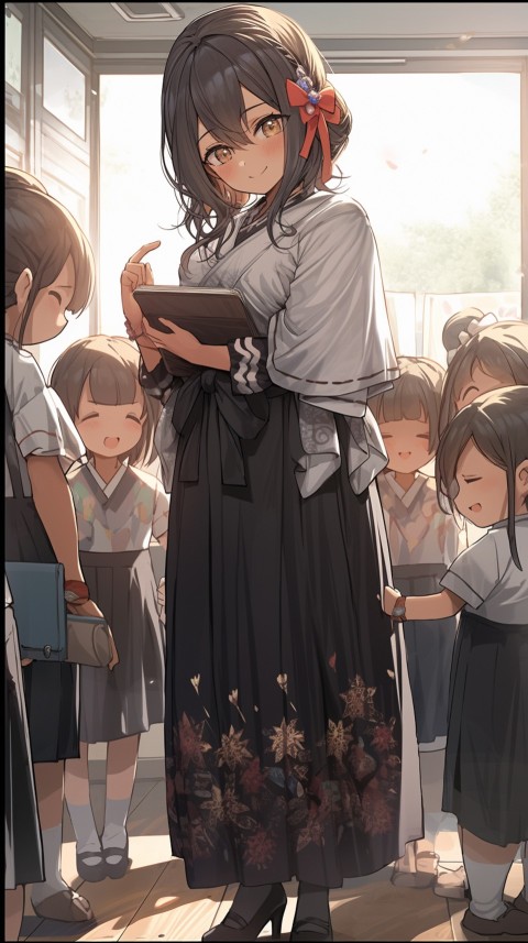 High School Anime Cute Women Teacher (832)