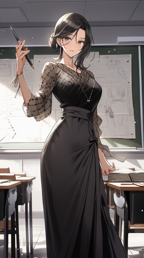 High School Anime Cute Women Teacher (809)
