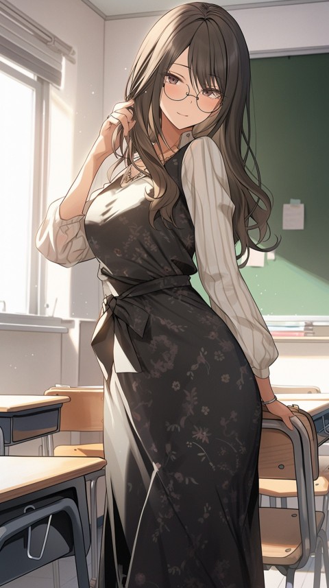High School Anime Cute Women Teacher (835)