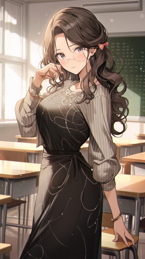 High School Anime Cute Women Teacher (813)