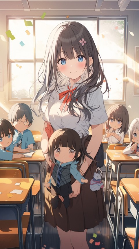 High School Anime Cute Women Teacher (846)