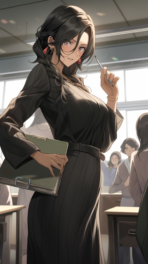 High School Anime Cute Women Teacher (860)