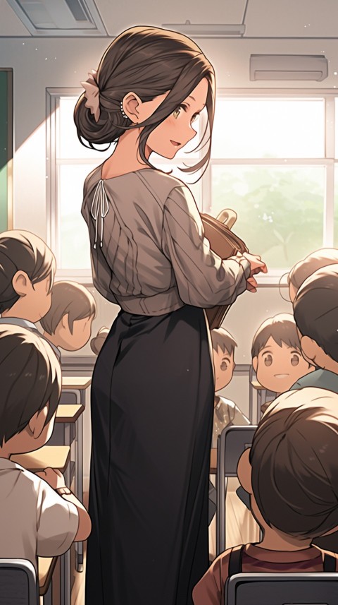 High School Anime Cute Women Teacher (869)