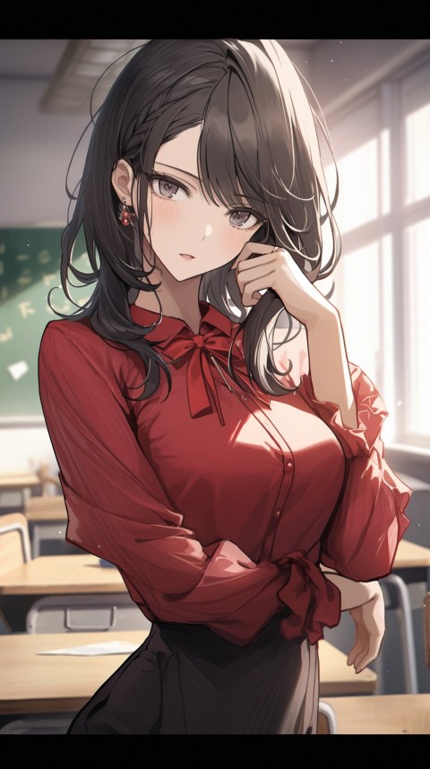 High School Anime Cute Women Teacher (900)