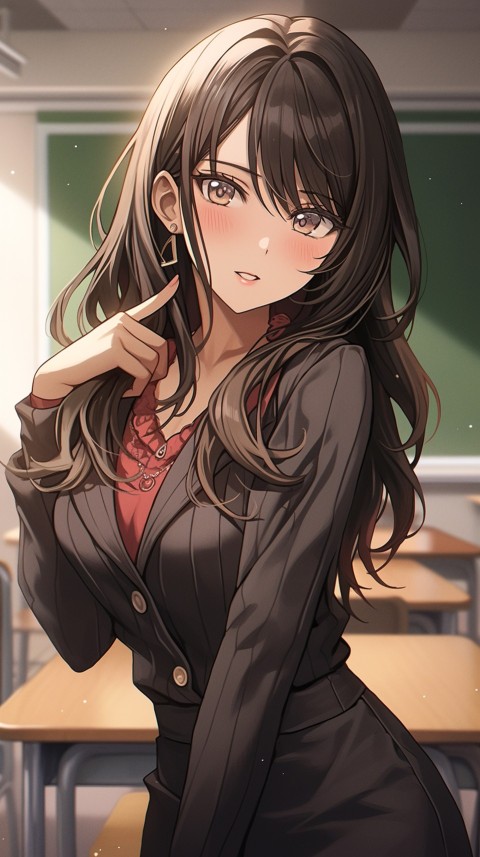 High School Anime Cute Women Teacher (919)
