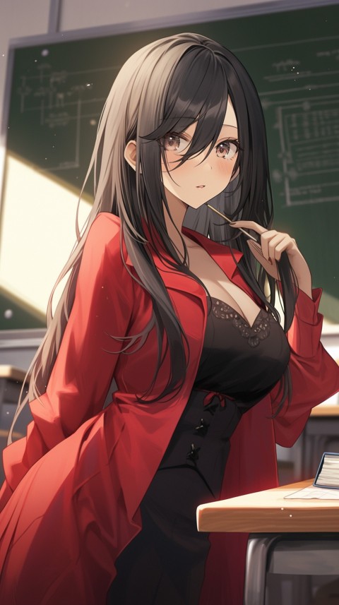 High School Anime Cute Women Teacher (948)