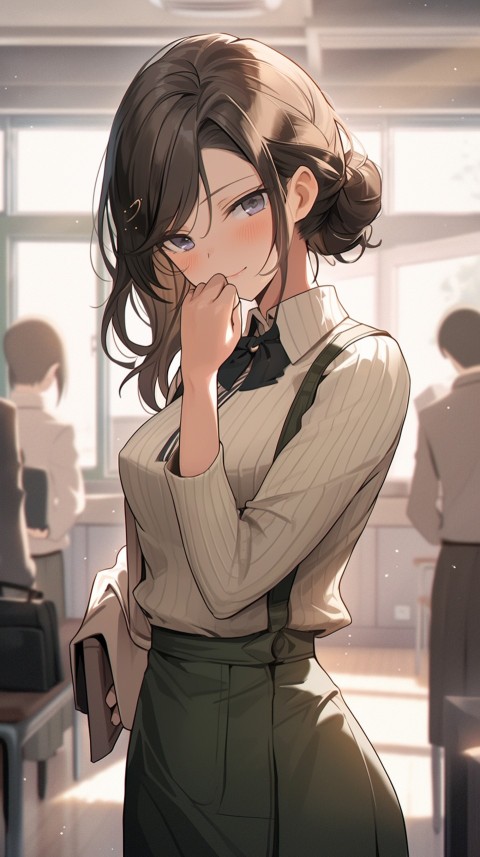 High School Anime Cute Women Teacher (936)