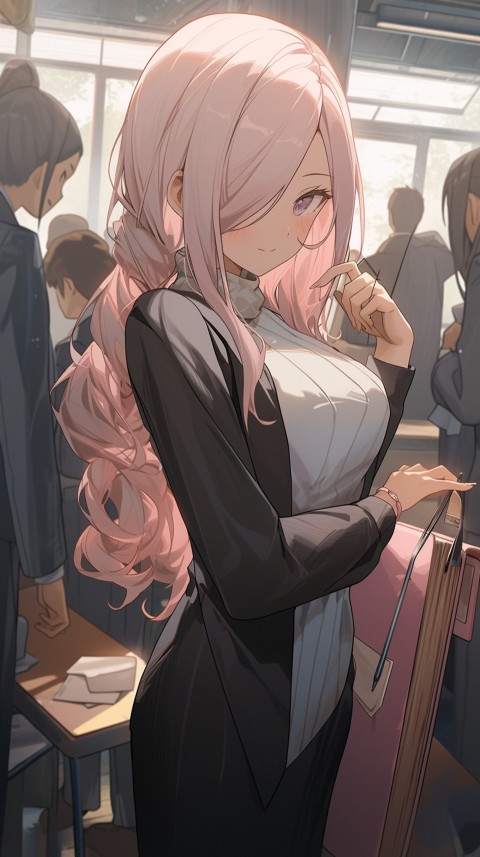 High School Anime Cute Women Teacher (970)