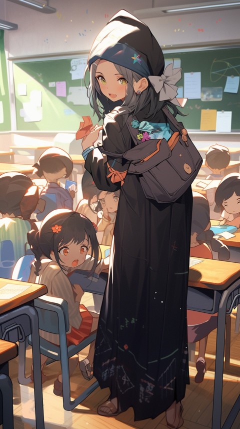 High School Anime Cute Women Teacher (961)