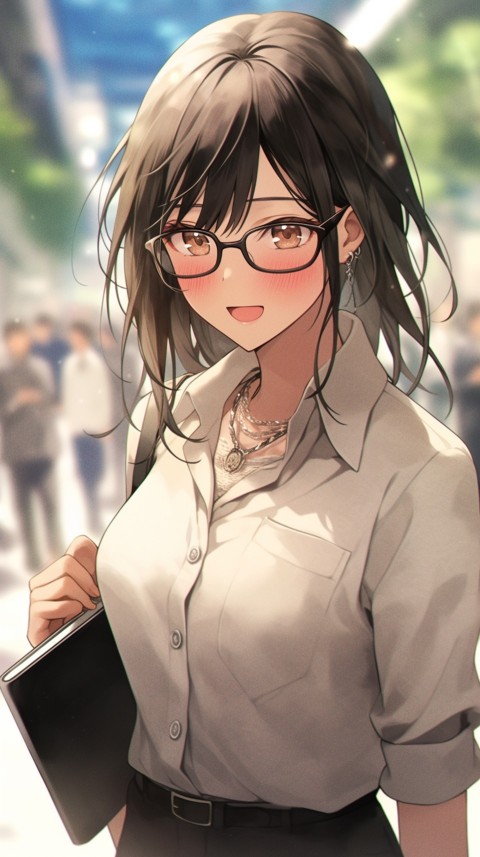 High School Anime Cute Women Teacher (1181)