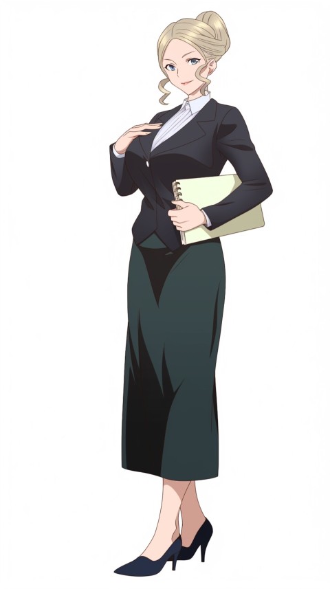High School Anime Cute Women Teacher (1208)