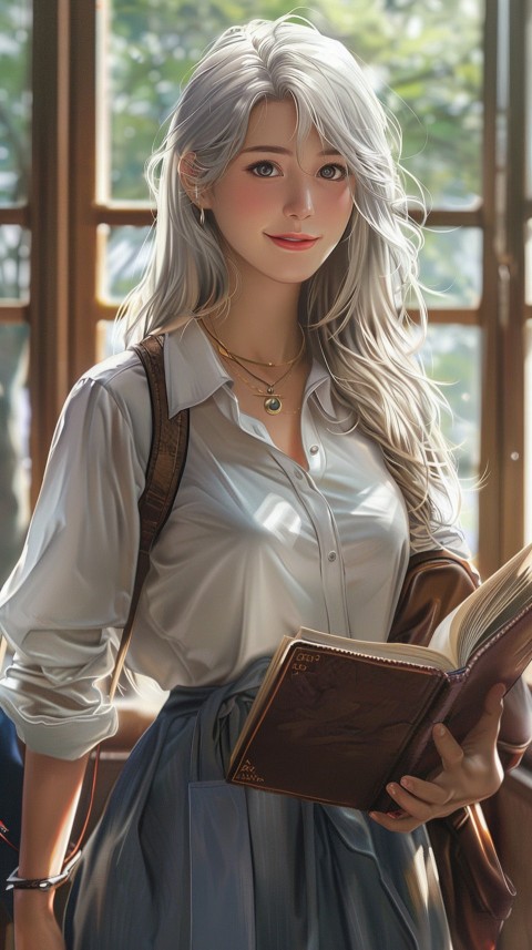 High School Anime Cute Women Teacher (1244)
