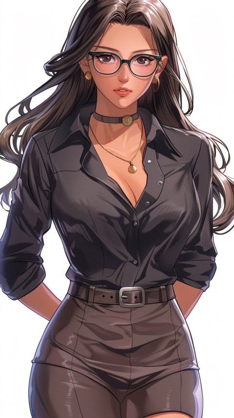 High School Anime Cute Women Teacher (1252)