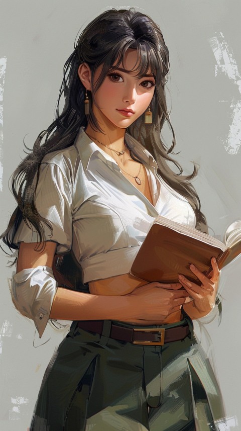 High School Anime Cute Women Teacher (1275)