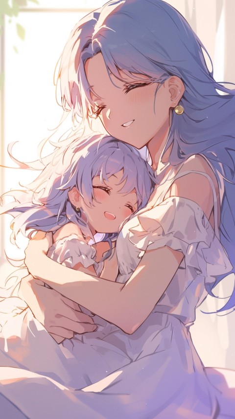 Anime Mother's Love Aesthetic Baby Daughter Son Moms (79)