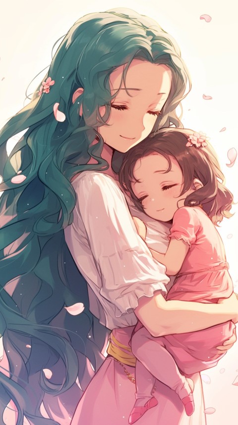 Anime Mother's Love Aesthetic Baby Daughter Son Moms (105)