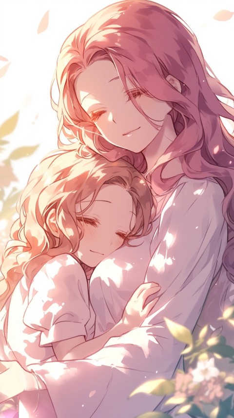 Anime Mother's Love Aesthetic Baby Daughter Son Moms (249)