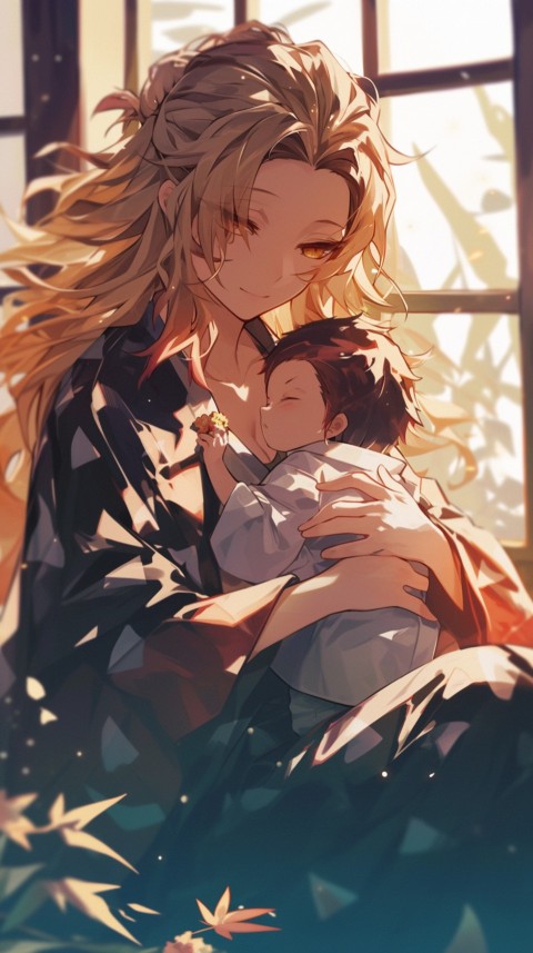 Anime Mother's Love Aesthetic Baby Daughter Son Moms (304)