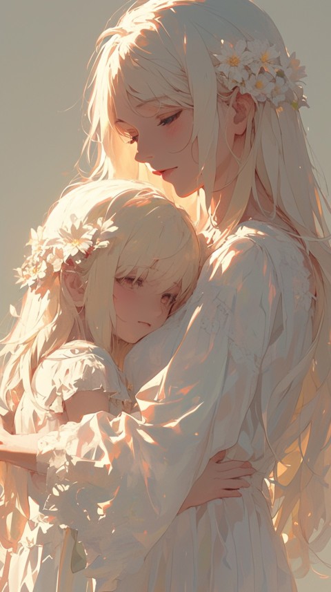 Anime Mother's Love Aesthetic Baby Daughter Son Moms (443)