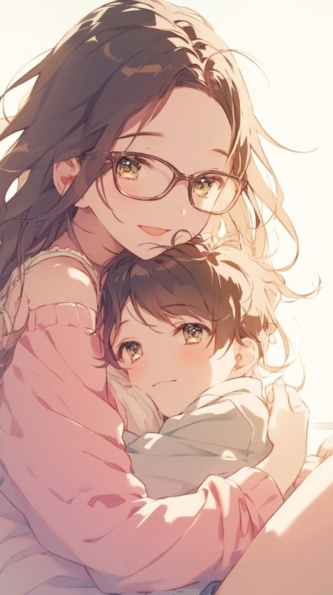 Anime Mother's Love Aesthetic Baby Daughter Son Moms (535)