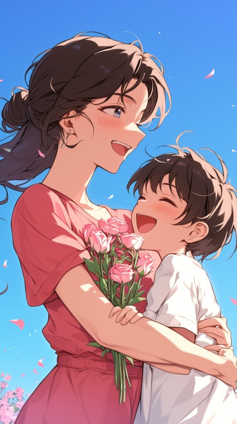 Anime Mother's Love Aesthetic Baby Daughter Son Moms (585)